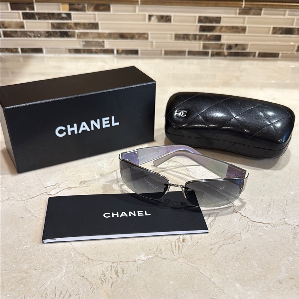 CHANEL Sunglasses with Case